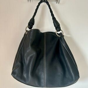Lauren Ralph Lauren Black Leather Bag